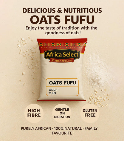 Africa Select Oats Fufu 1.5kg | Premium Oat-Based Fufu Flour for Healthy Swallow Meals