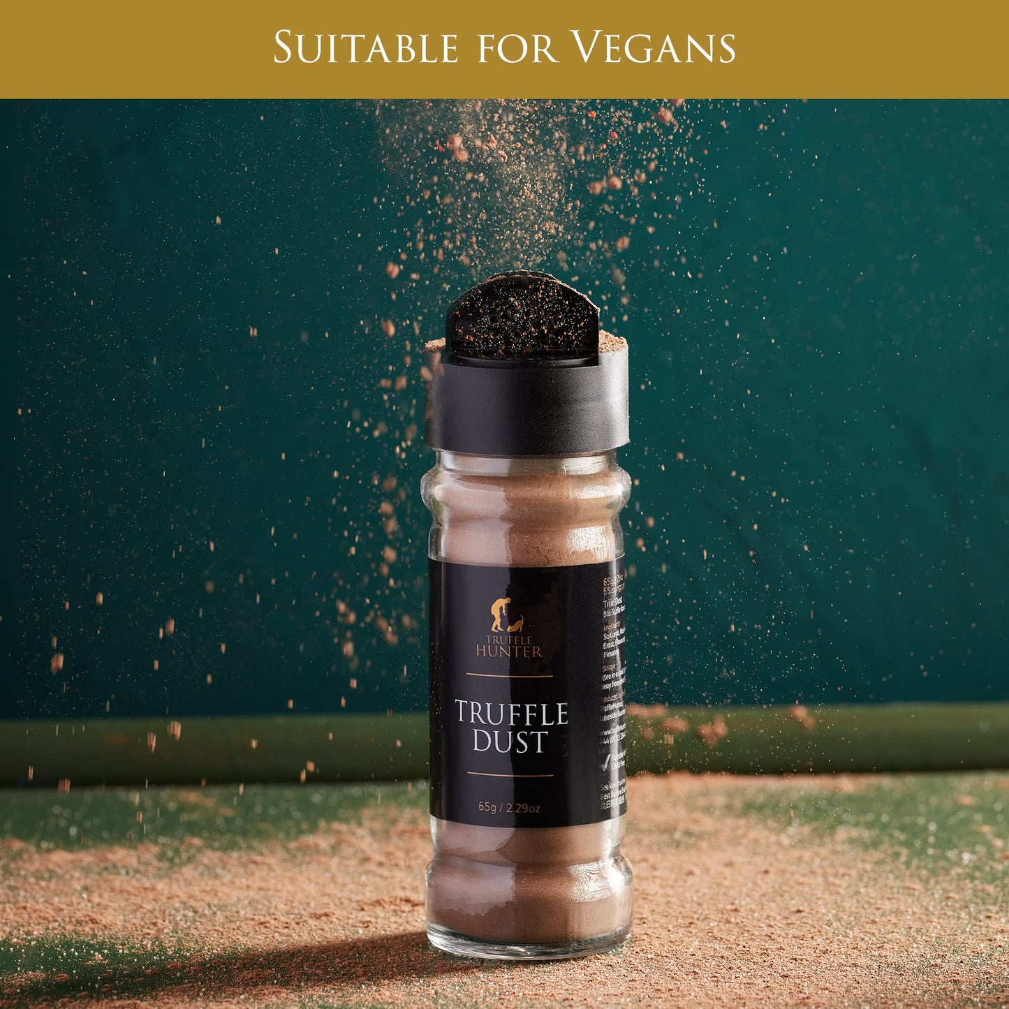 TruffleHunter - Black Truffle Dust - Umami Seasoning - Gourmet Condiments - 65g