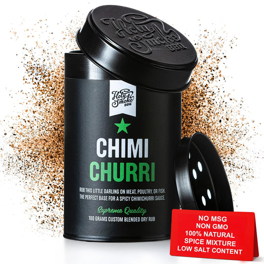Supreme Chimichurri Dry Rub 100% Natural Handmade Tangy BBQ Seasoning Steak Rub Argentine Green Steak Seasoning Barbecue Spices for Meat Fish Brisket Chicken Turkey No Msg & Low Salt 3.5oz