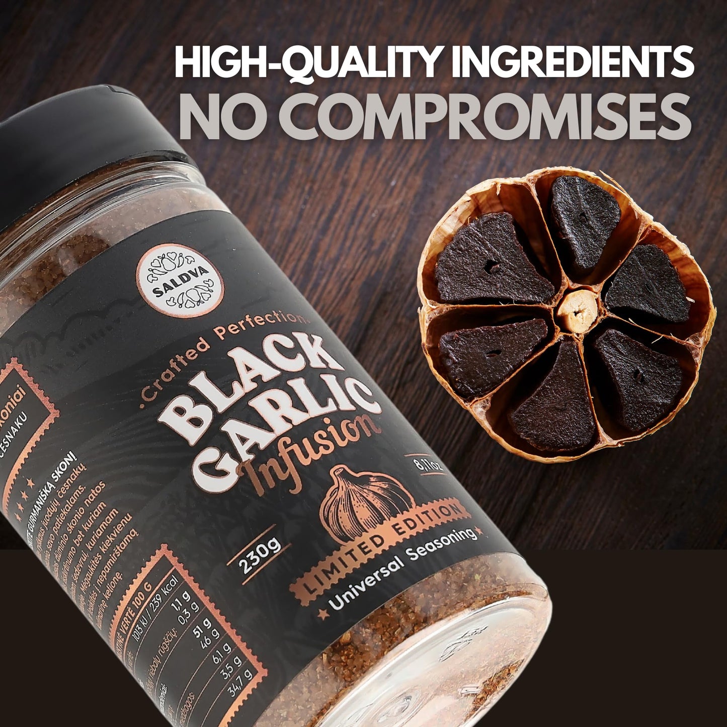 Premium Truffle Steak & BBQ Rub – Limited Edition Gourmet Seasoning – Infused with Truffles for Luxurious Flavour – Unique Blend of Spices - Large Jar (200g)