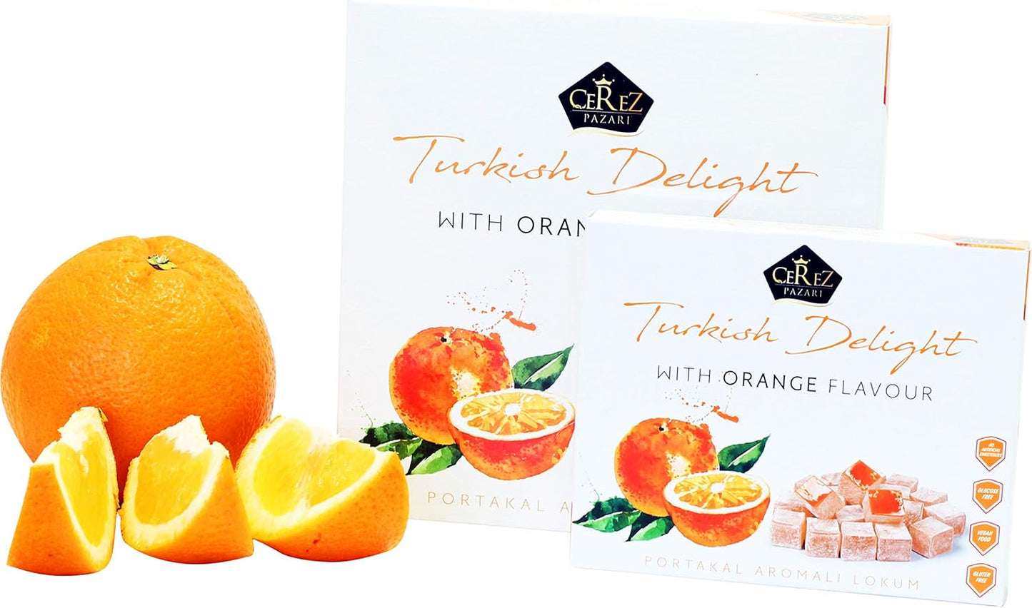 Turkish Delight White Box Orange Flavour 230g-3