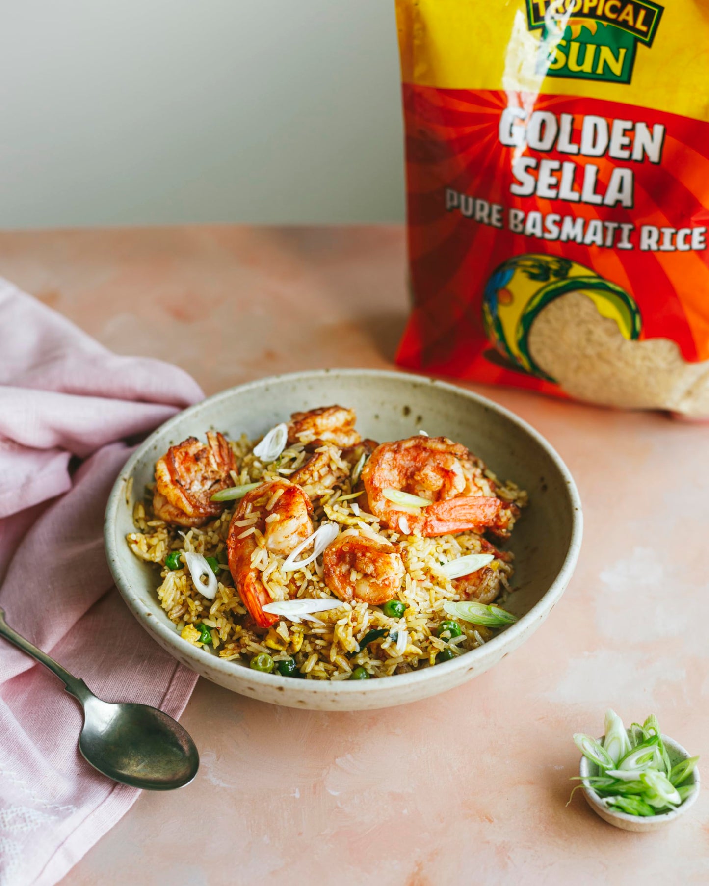 Tropical Sun Golden Sella Basmati Rice 10kg - Extra Long Grain Parboiled Rice - Naturally Aromatic - Non-Sticky & Fluffy Rice for Biryani, Pilaf, Curries & Everyday Cooking