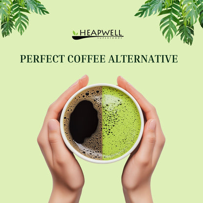Heapwell Matcha Powder - 50g | High Grade Japanese Premium Green Tea Powder | Great Taste Award Winner | Perfect for Tea, Lattes & Smoothies | Contains L-Theanine & Antioxidants | Vegan & Gluten-Free