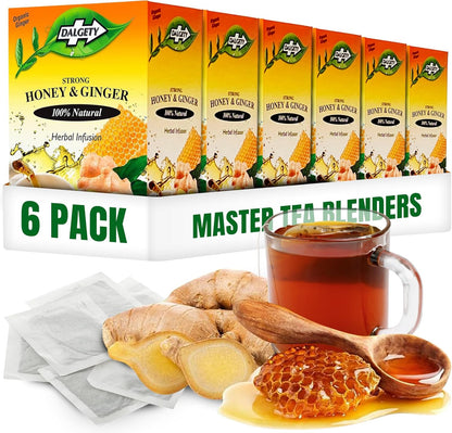 Dalgety Sorrel/Hibiscus & Ginger Herbal Infusion 3x45g Cartons (3 Pack) 100% Natural, Caffeine-Free Tea (Total 54 Teabags); Our Delicious Tea Builds the Immune System, Fights Fatigue & Boosts Energy