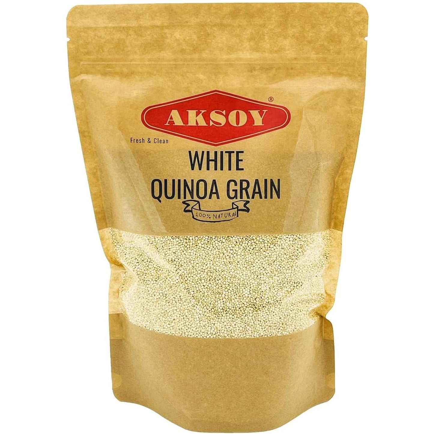 White Quinoa 5KG | Whole Grain Quinoa - Ready to Cook Food for Oats and Seeds Recipes - Nutritious Meal with Essential Vitamins, Protein, and Fiber, Perfect for Salads