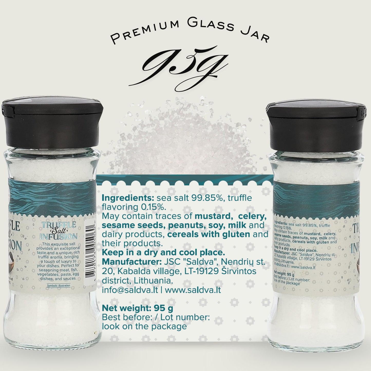 Premium Truffle Steak & BBQ Rub – Limited Edition Gourmet Seasoning – Infused with Truffles for Luxurious Flavour – Unique Blend of Spices - Large Jar (200g)