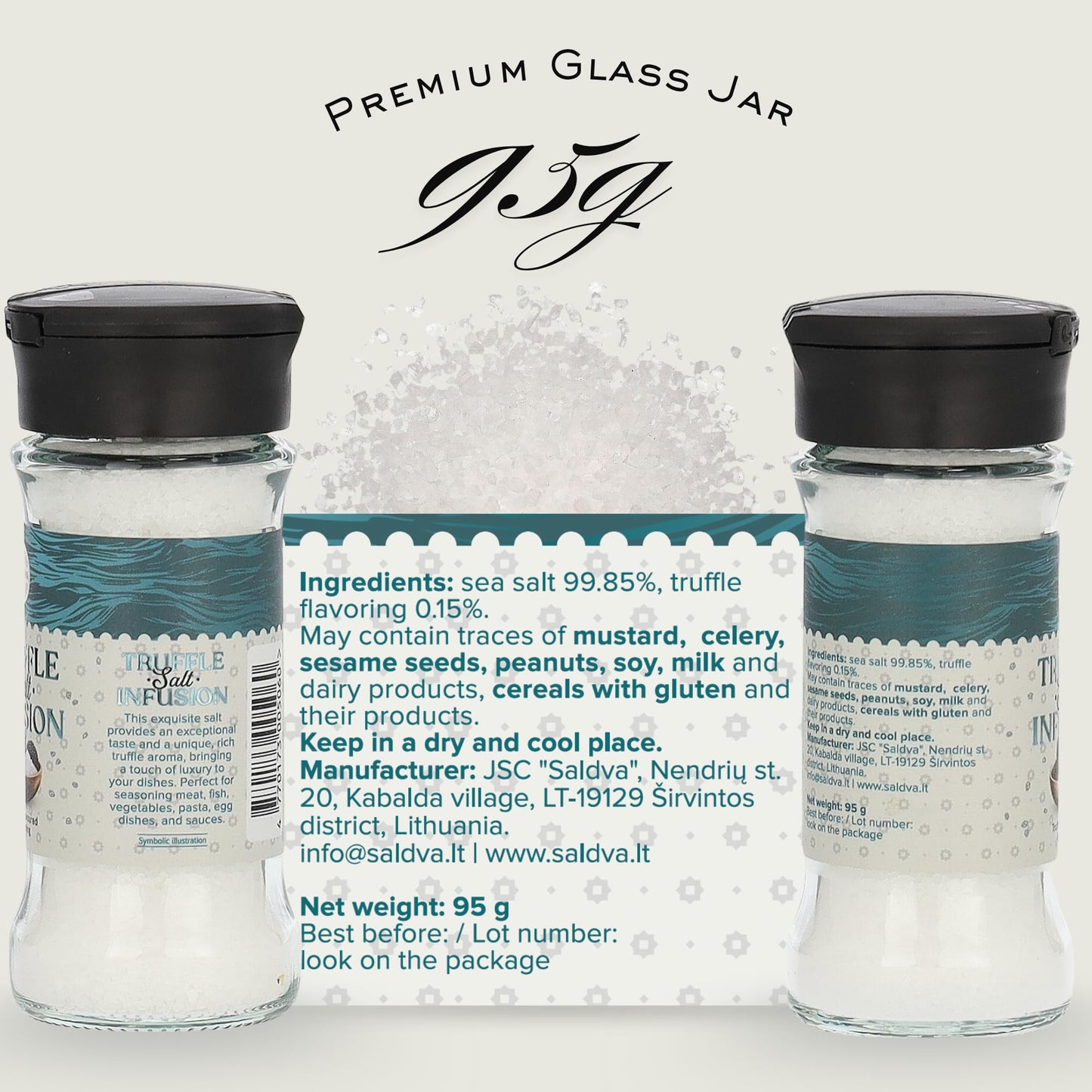 Premium Truffle Steak & BBQ Rub – Limited Edition Gourmet Seasoning – Infused with Truffles for Luxurious Flavour – Unique Blend of Spices - Large Jar (200g)