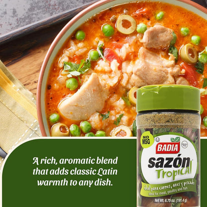 Badia Sazon Tropical Seasoning Green Jar 191.4g