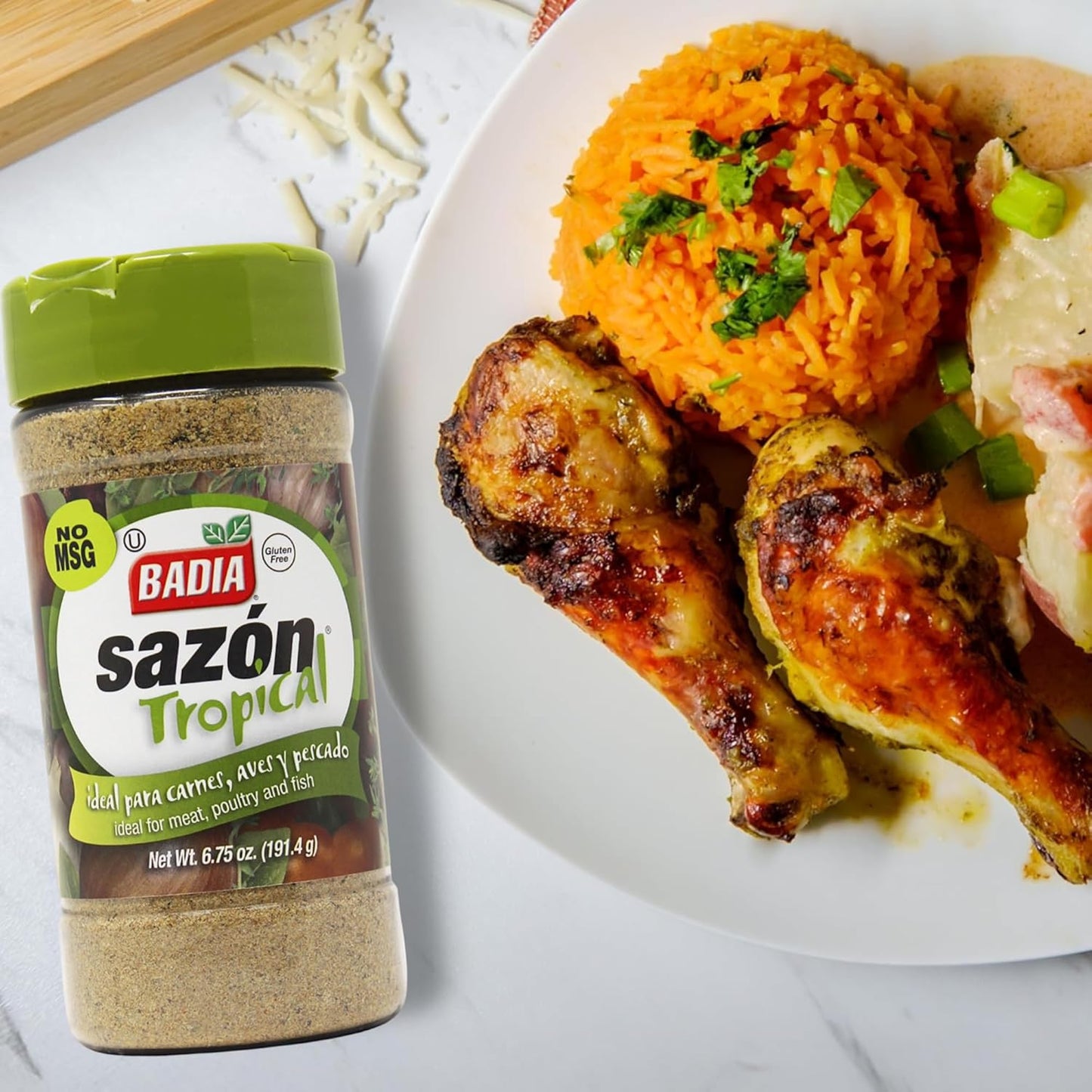 Badia Sazon Tropical Seasoning Green Jar 191.4g