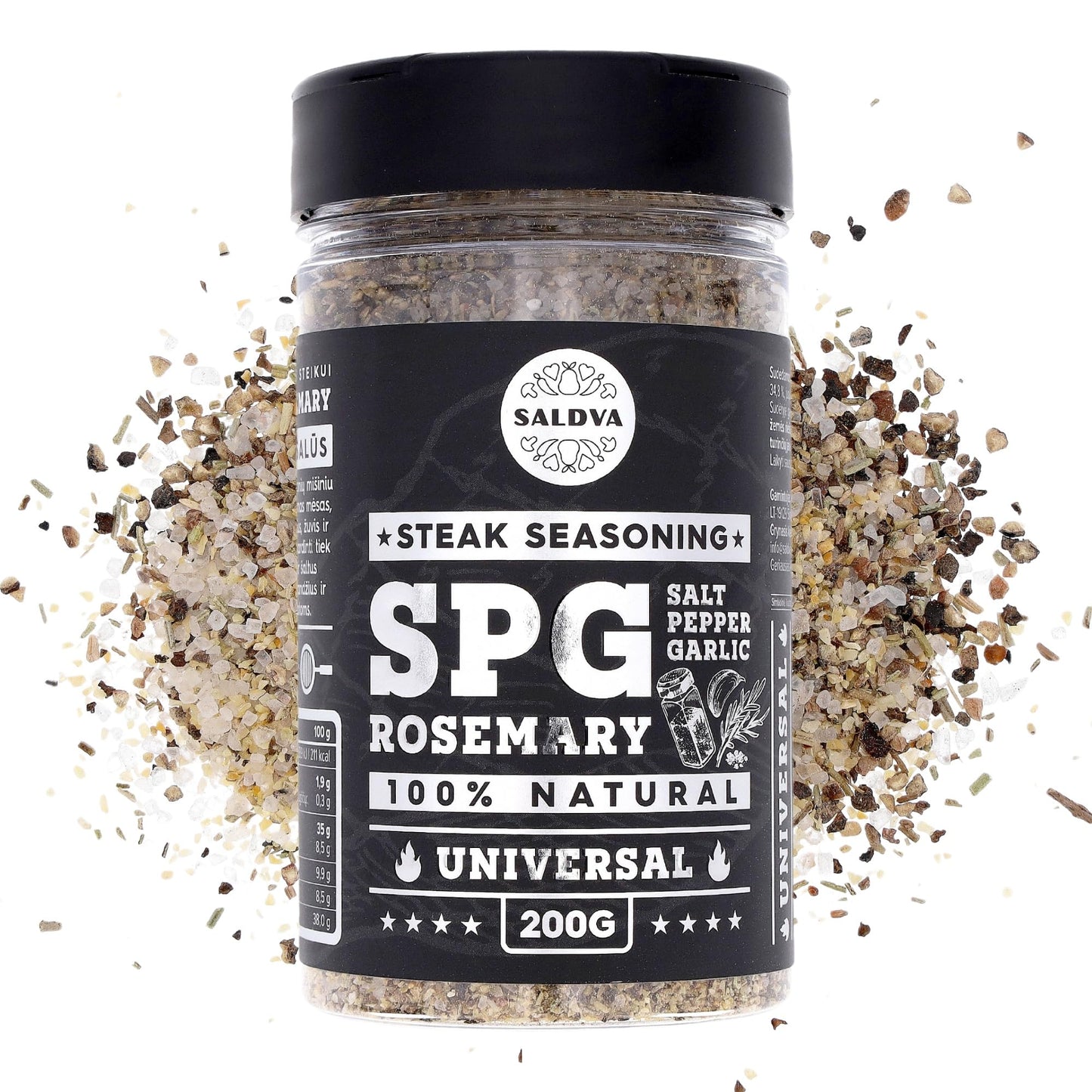 Premium Truffle Steak & BBQ Rub – Limited Edition Gourmet Seasoning – Infused with Truffles for Luxurious Flavour – Unique Blend of Spices - Large Jar (200g)