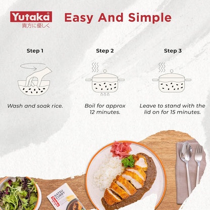 Yutaka Koshi Rice 5kg | Premium Grade Japanese Short Grain Rice | Authentic Japanese Rice Round Grain | Perfect for sushi rice, sticky rice and everyday Asian cooking