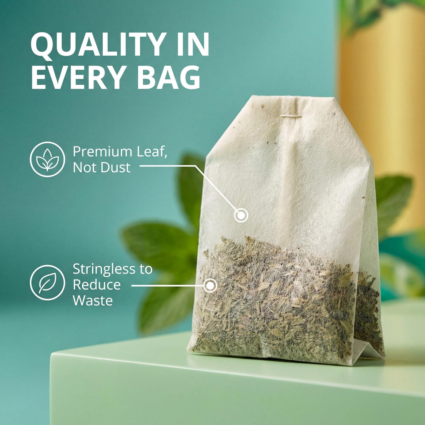 Dalgety Pure Peppermint Tea Bags - All Natural Herbal Infusion Natural Tea, Delicious and Packed with Unique Health Benefits, Caffeine Free (3 Pack - 54 Teabags)