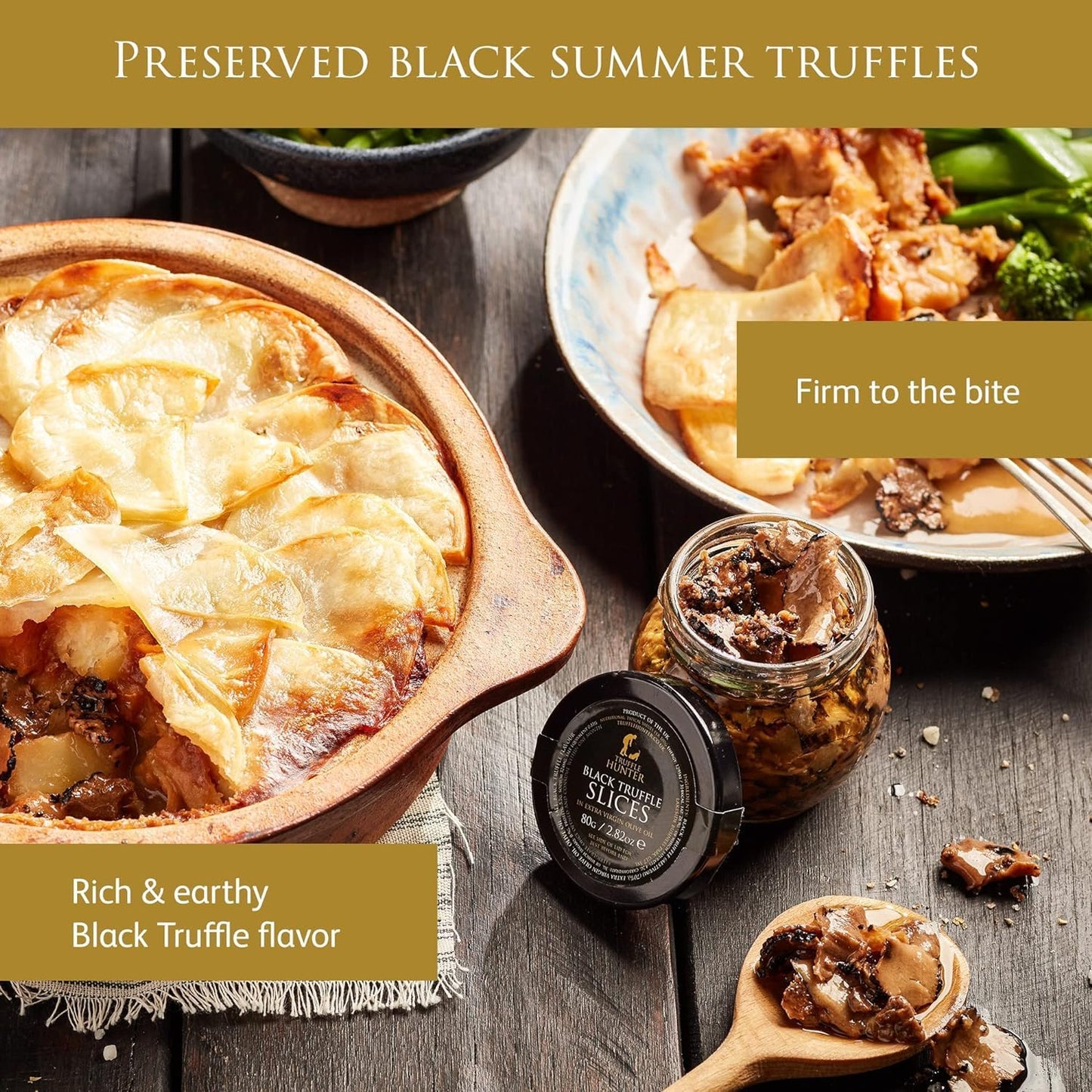 TruffleHunter - Black Truffle Slices in Extra Virgin Olive Oil - 80g