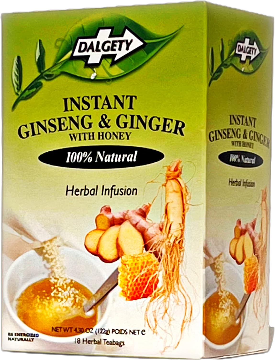 Dalgety Sorrel/Hibiscus & Ginger Herbal Infusion 3x45g Cartons (3 Pack) 100% Natural, Caffeine-Free Tea (Total 54 Teabags); Our Delicious Tea Builds the Immune System, Fights Fatigue & Boosts Energy
