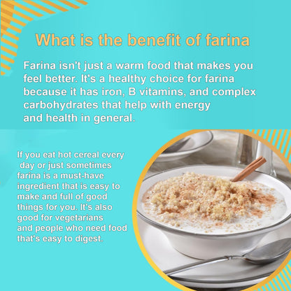 Africa Select Farina 1.5kg | Premium Potato Starch Cereal | Versatile for Traditional Porridge, Baking & Smooth Thickening | Authentic African Ingredient