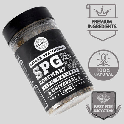 Premium Truffle Steak & BBQ Rub – Limited Edition Gourmet Seasoning – Infused with Truffles for Luxurious Flavour – Unique Blend of Spices - Large Jar (200g)