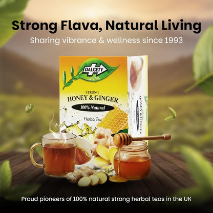 Dalgety Sorrel/Hibiscus & Ginger Herbal Infusion 3x45g Cartons (3 Pack) 100% Natural, Caffeine-Free Tea (Total 54 Teabags); Our Delicious Tea Builds the Immune System, Fights Fatigue & Boosts Energy