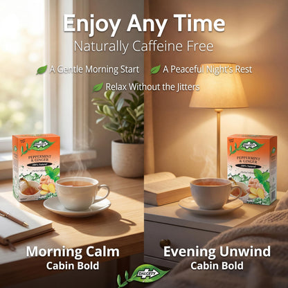 Dalgety Peppermint and Ginger Herbal Infusion 40g Cartons (3 Pack) 100% Natural, Caffeine Free Tea (Total 54 Teabags); Delicious and Packed with Unique Health Benefits