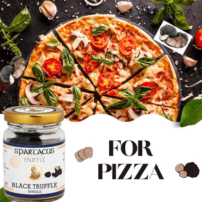 Spartacus Whole Black Truffle Natural Aroma, NO ADDITIVES OR PRESERVATIVES (Whole Truffle 10g)