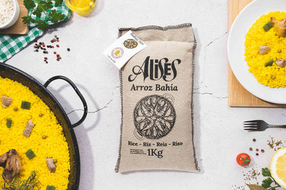 Alises - 1 Kg Paella Rice Bahia D.O. Valencia - Arroz Bahia, Spanish Premium Rice for Paella