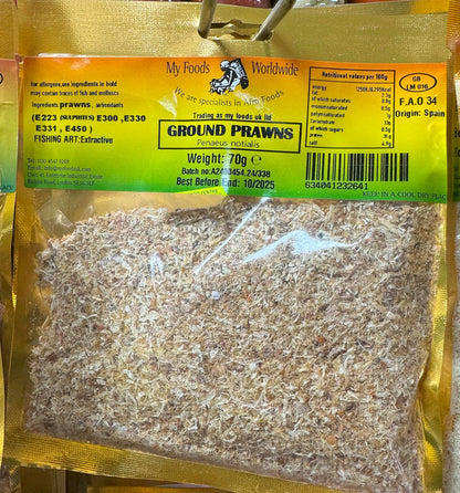 Africa Select Ground Dried Prawns 4x 70g | Penaeus notialis Powder | Umami Seasoning 280g