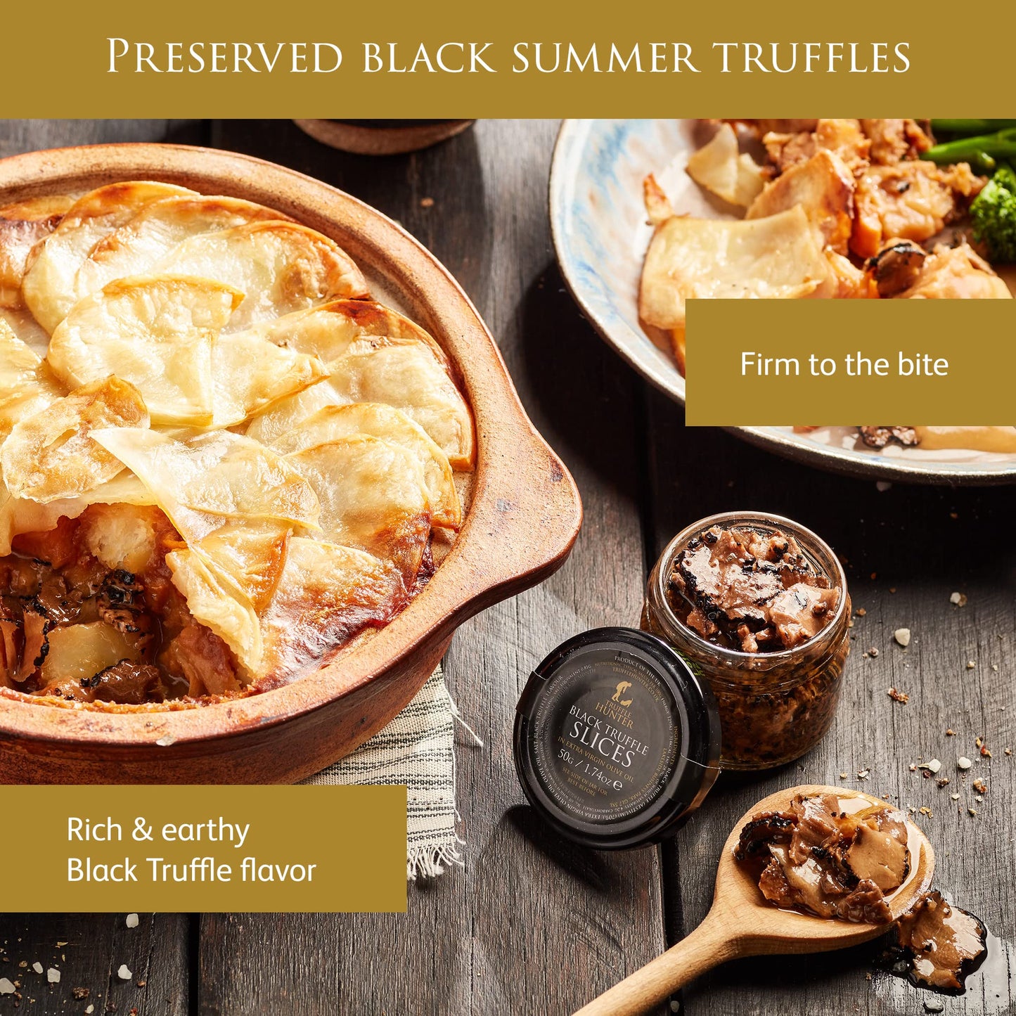 TruffleHunter - Black Truffle Slices in Extra Virgin Olive Oil - 80g