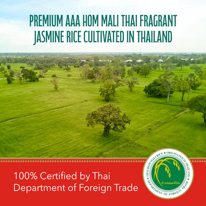 Green Dragon Thai Fragrant Jasmine Rice 10KG | Thai Hom Mali | AAA | Premium Rice | White Rice | Chinese Ingredients | Chinese Asian Cooking | 10KG