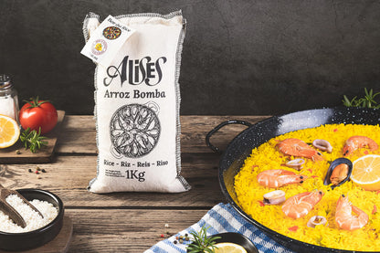 Alises - 1 Kg Paella Rice Bahia D.O. Valencia - Arroz Bahia, Spanish Premium Rice for Paella