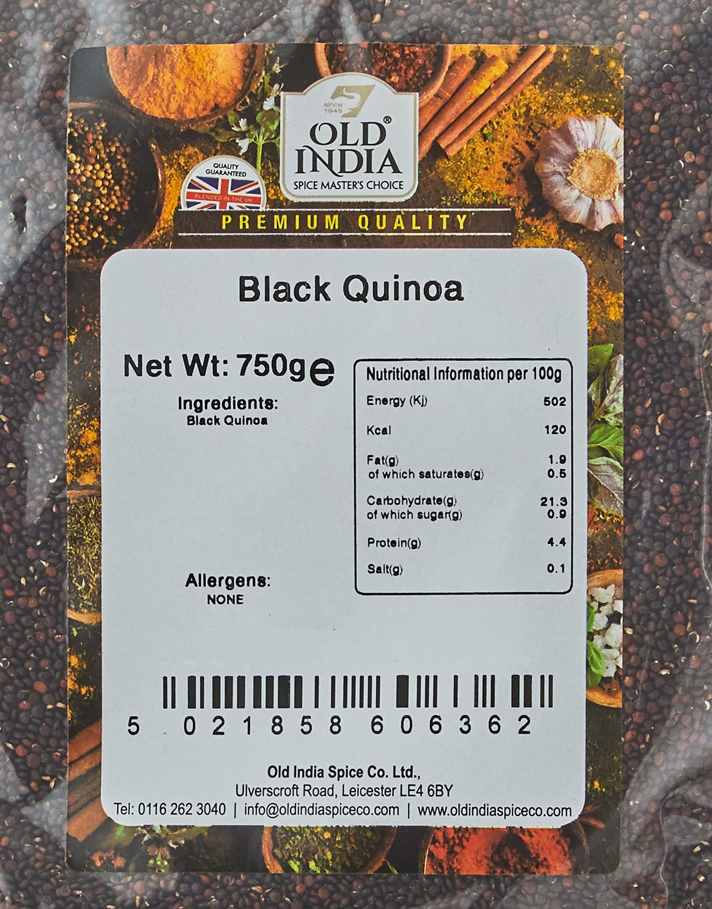 Old India Black Quinoa 1kg