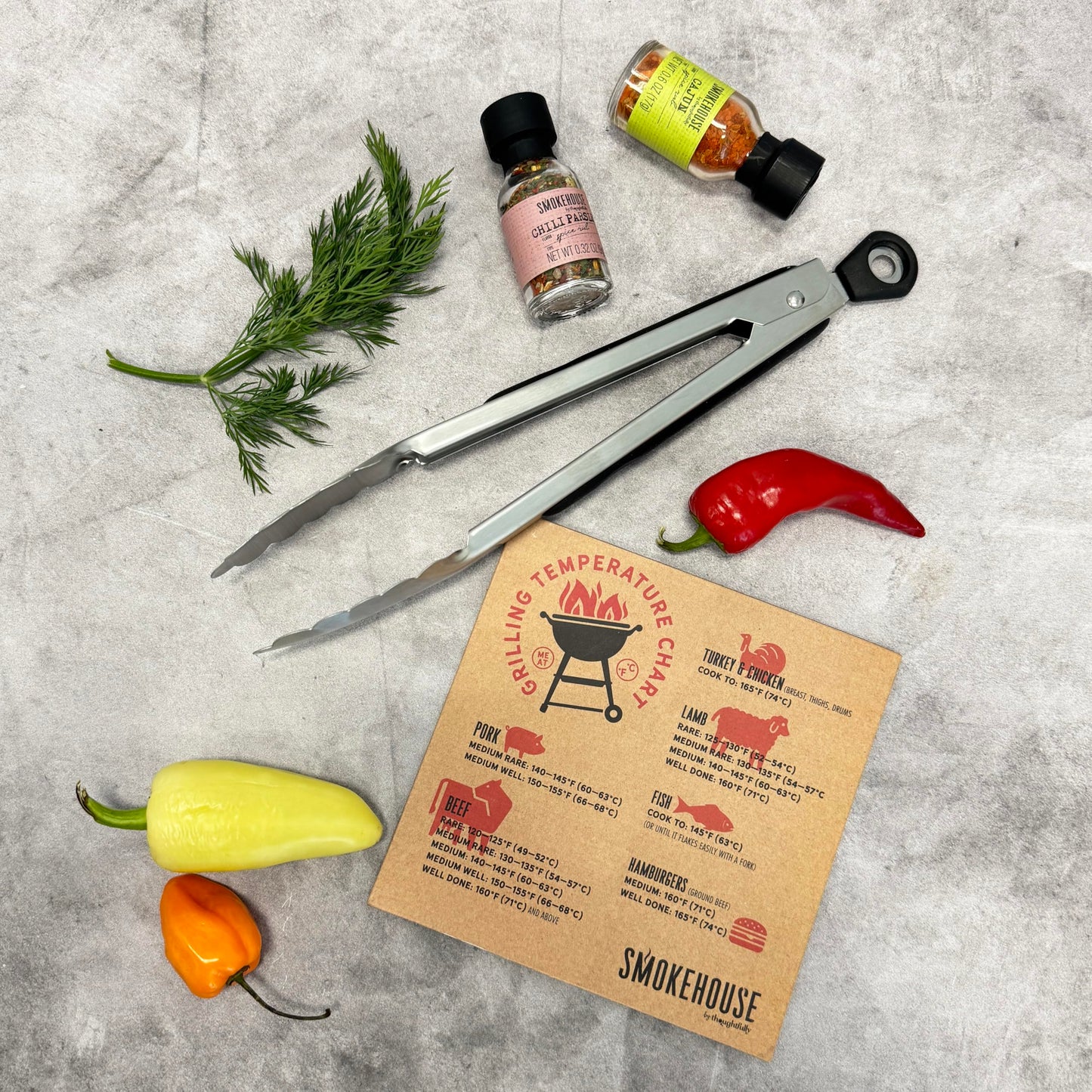 Smokehouse by Thoughtfully, Gourmet Ultimate Grilling Spice Set, Grill Seasonings and Rubs Gift Set, Flavors Include Chili Garlic, Italian Seasoning, Cayenne Spice Rub and More, Pack of 20