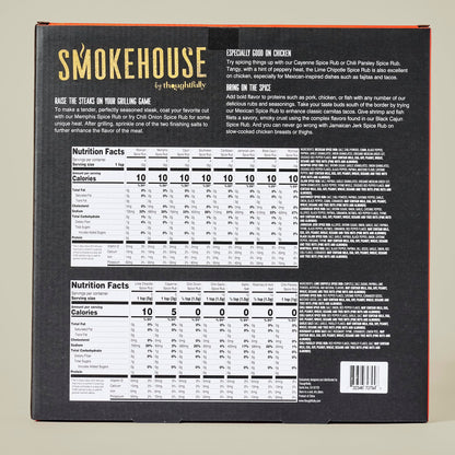 Smokehouse by Thoughtfully, Gourmet Ultimate Grilling Spice Set, Grill Seasonings and Rubs Gift Set, Flavors Include Chili Garlic, Italian Seasoning, Cayenne Spice Rub and More, Pack of 20