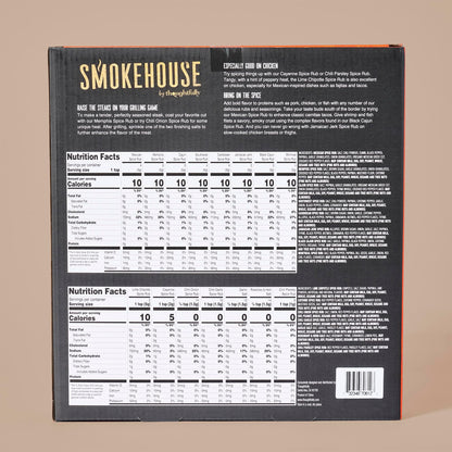 Smokehouse by Thoughtfully, Gourmet Ultimate Grilling Spice Set, Grill Seasonings and Rubs Gift Set, Flavors Include Chili Garlic, Italian Seasoning, Cayenne Spice Rub and More, Pack of 20