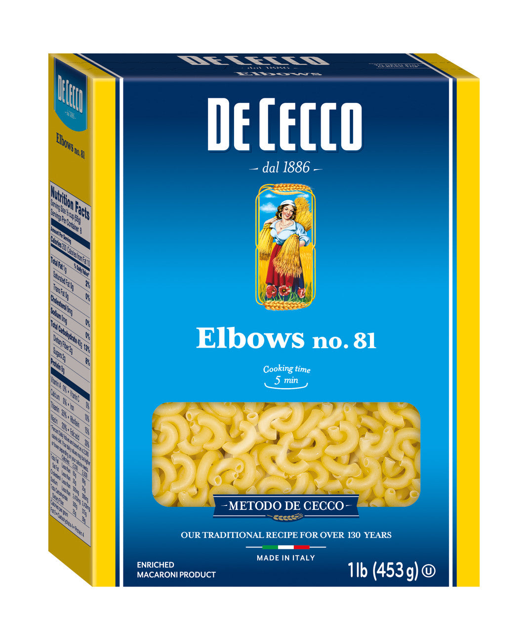 DECECCO ELBOWS PASTA ( 20 X 16 OZ   )-1