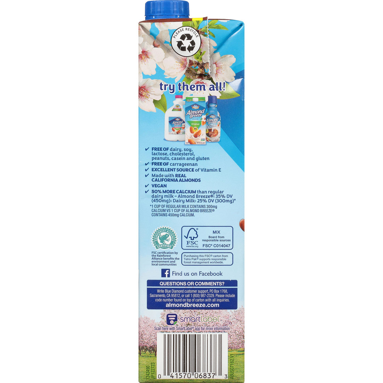 Blue Diamond Chocolate Almond Breeze (12x32 Oz)-2