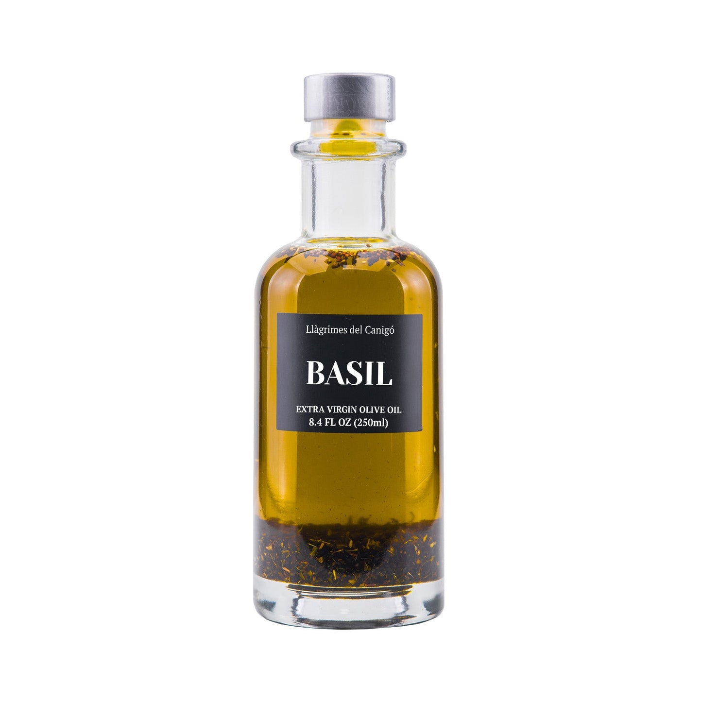 Basil Infused Extra Virgin Olive Oil – 250ml / 8.45 fl oz – Llàgrimes del Canigó-0