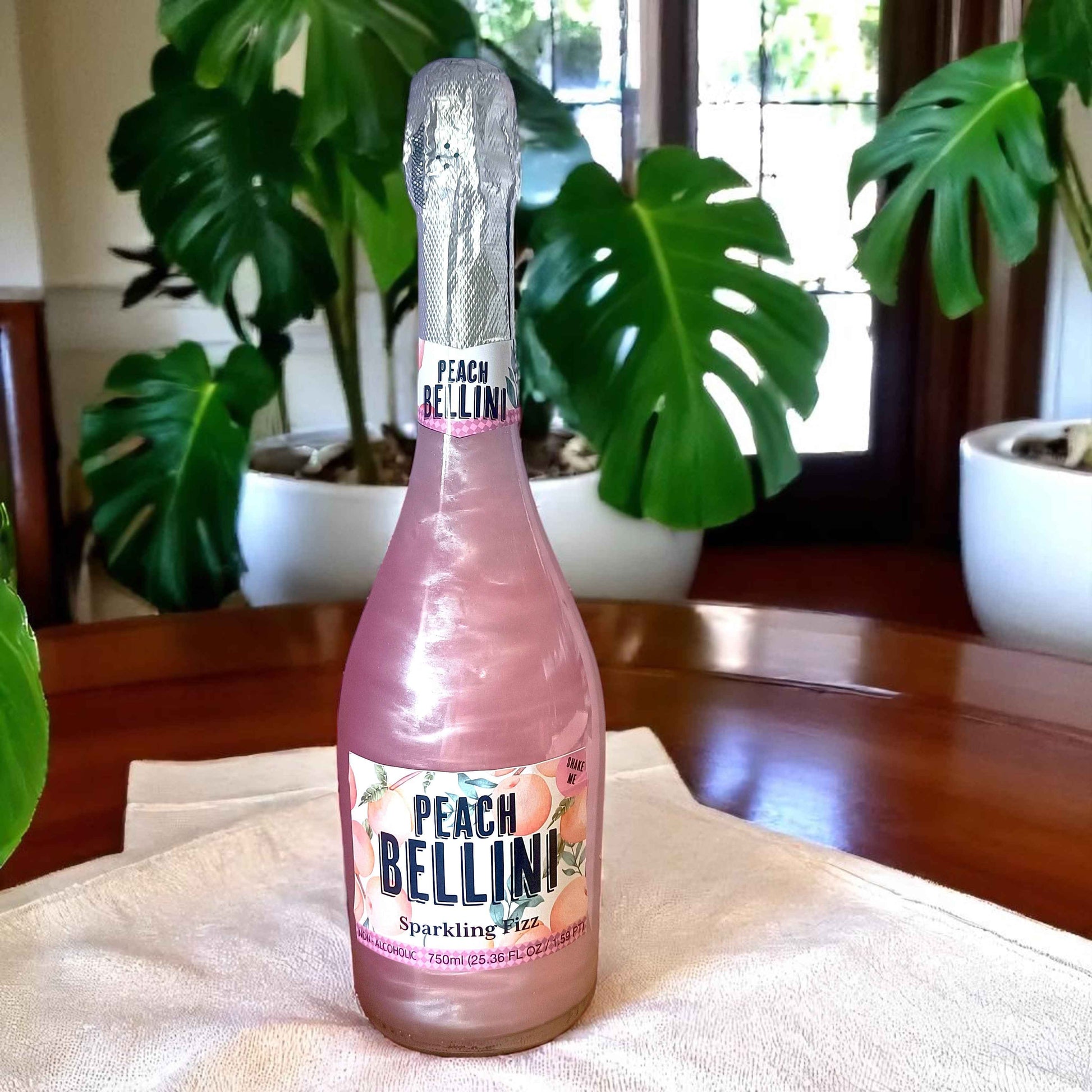 Peach Flavoured Bellini - Sparkling Peach Juice 750ml-1