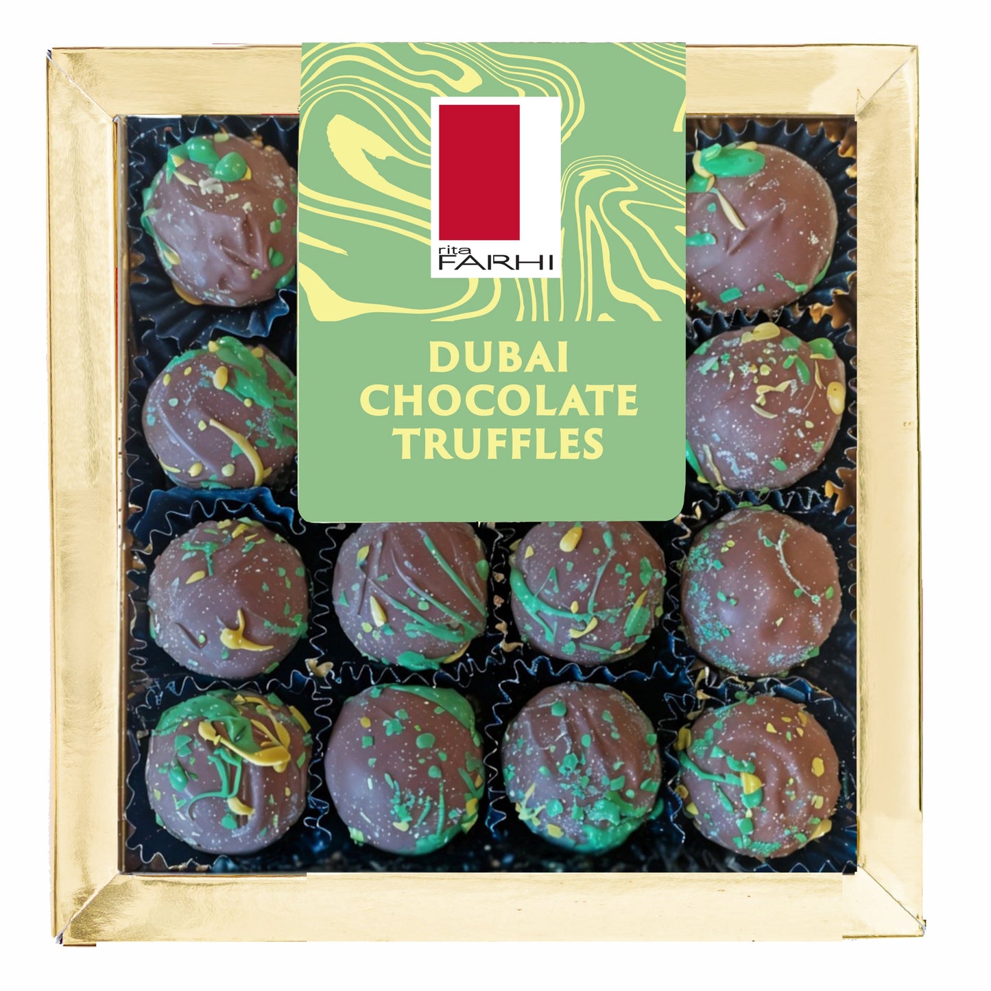 Dubai Chocolate Truffles in Luxury Gift Box, 192g-0