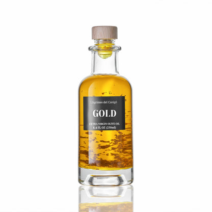 24k Gold-Infused Extra Virgin Olive Oil – 250ml / 8.45 fl oz – Llàgrimes del Canigó-0