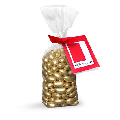 Gold Sugared Almonds, 500g-0