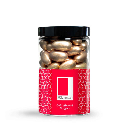 Gold Sugared Almonds, 370g-0