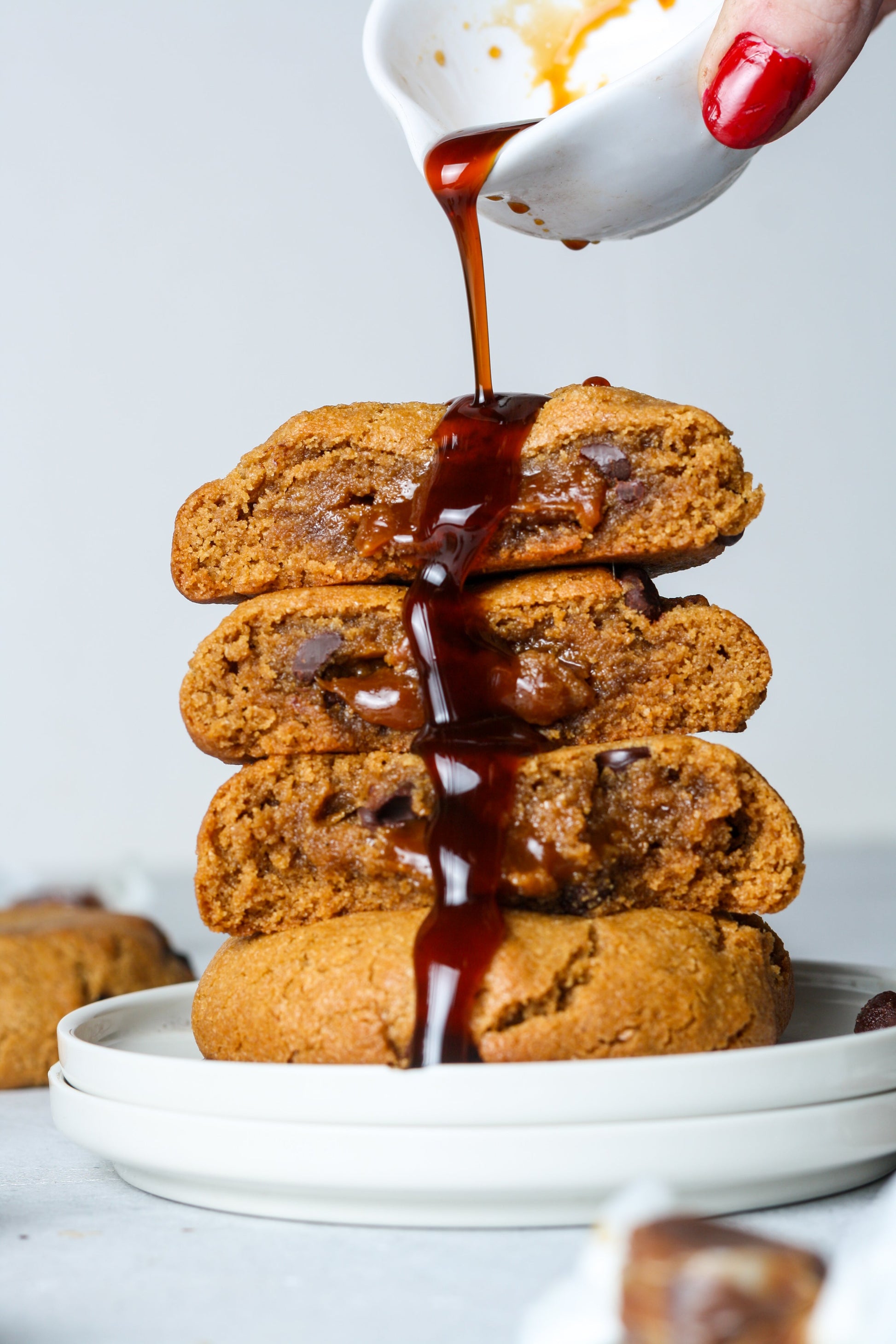 Caramel Stuffed Cookies-1