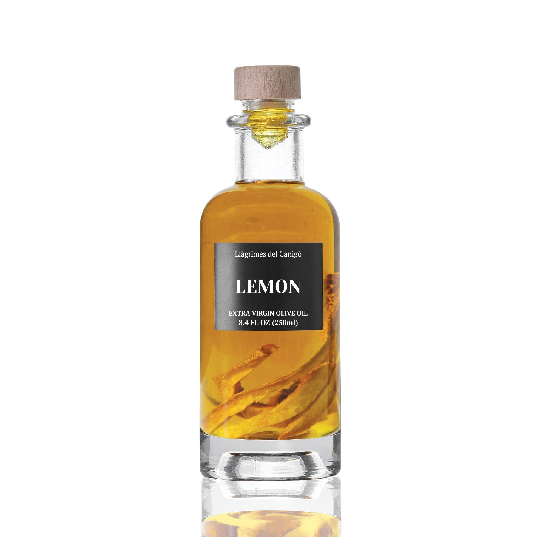 Lemon Infused Extra Virgin Olive Oil – 250ml / 8.45 fl oz – Llàgrimes del Canigó-0