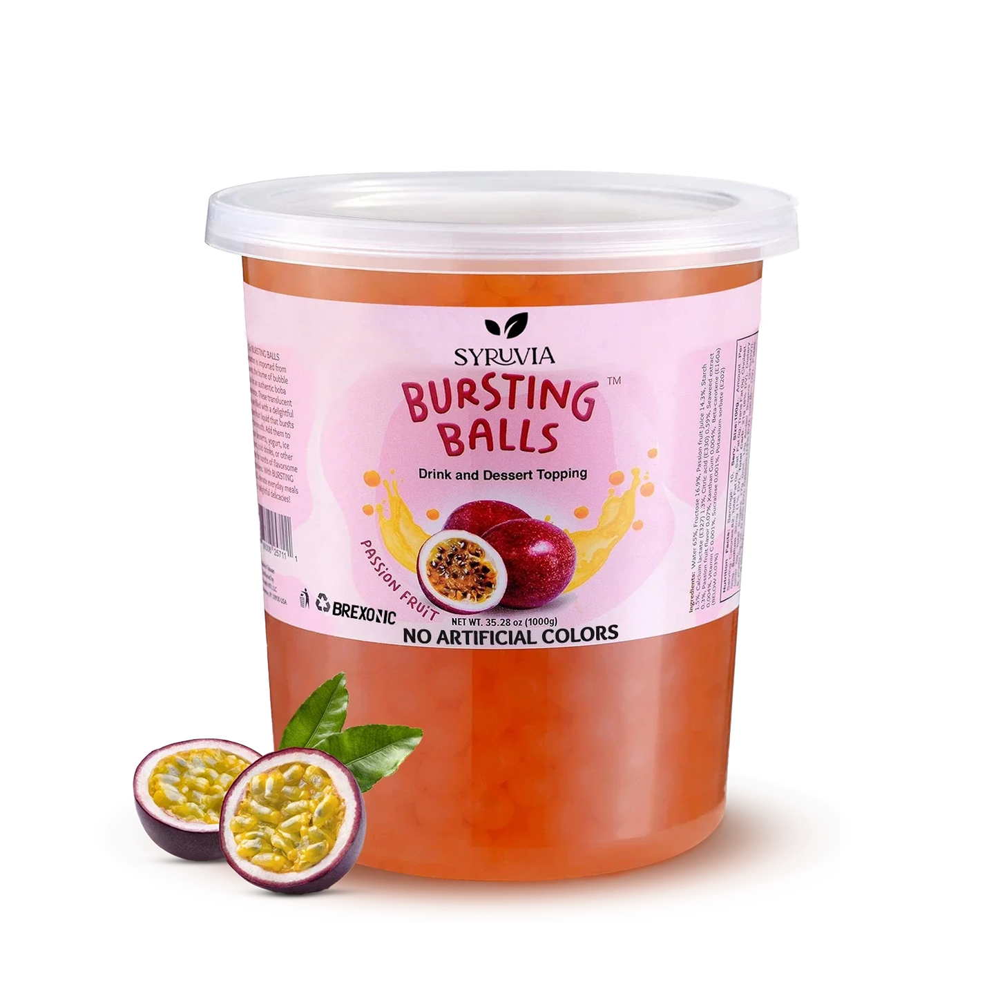 2 LB Passion Fruit Flavored Popping Boba-0