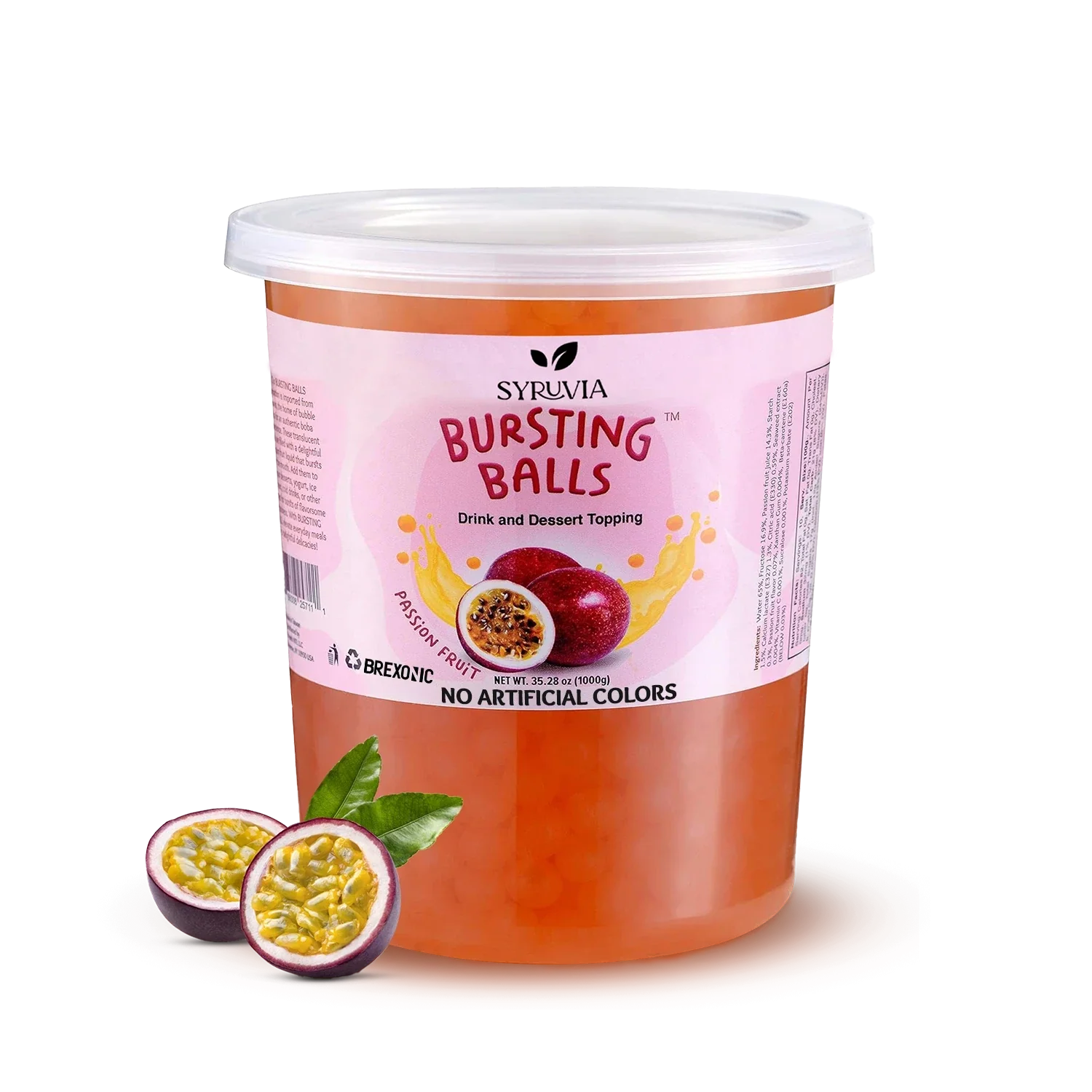 2 LB Passion Fruit Flavored Popping Boba-0