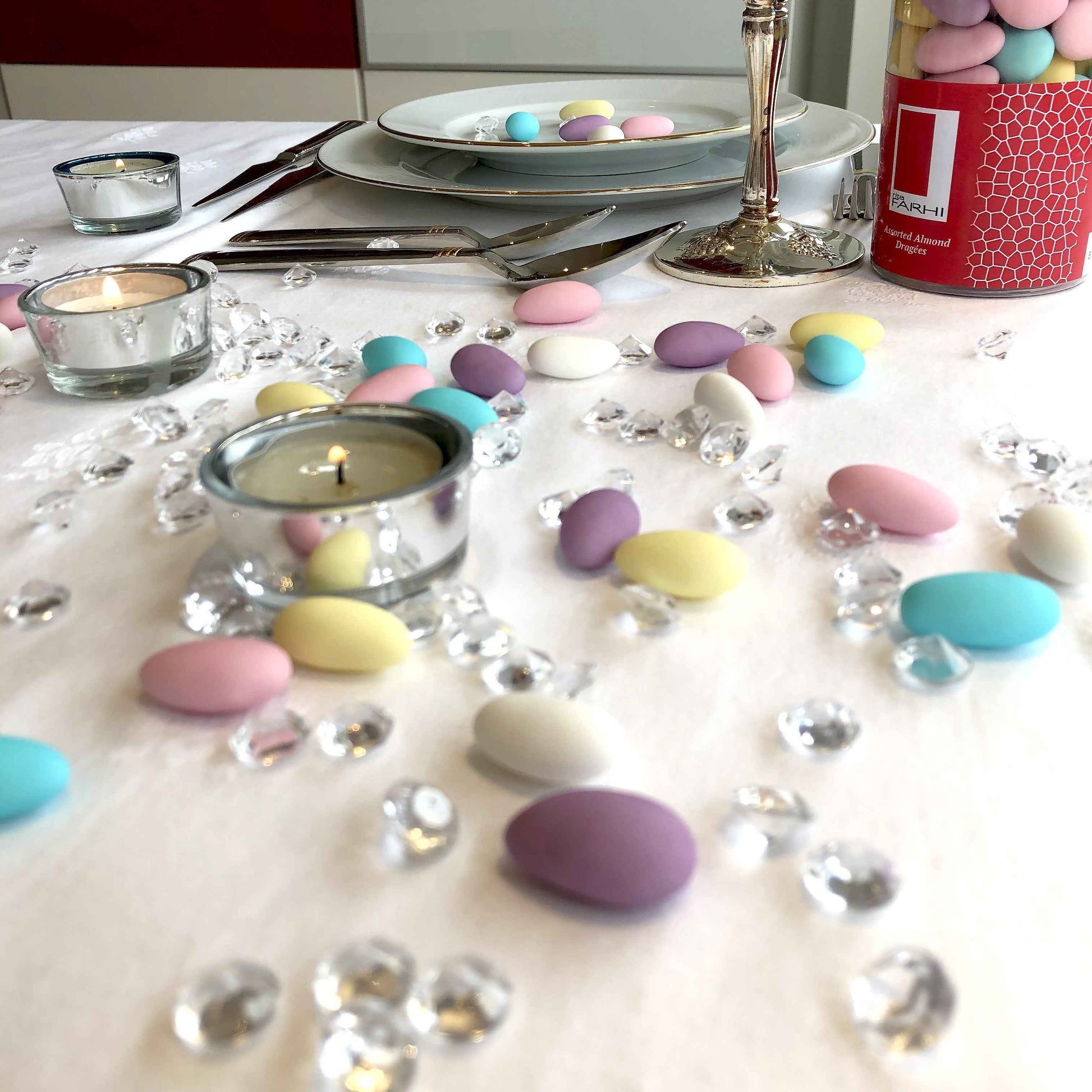 Pastel Sugared Almonds, 350g-1