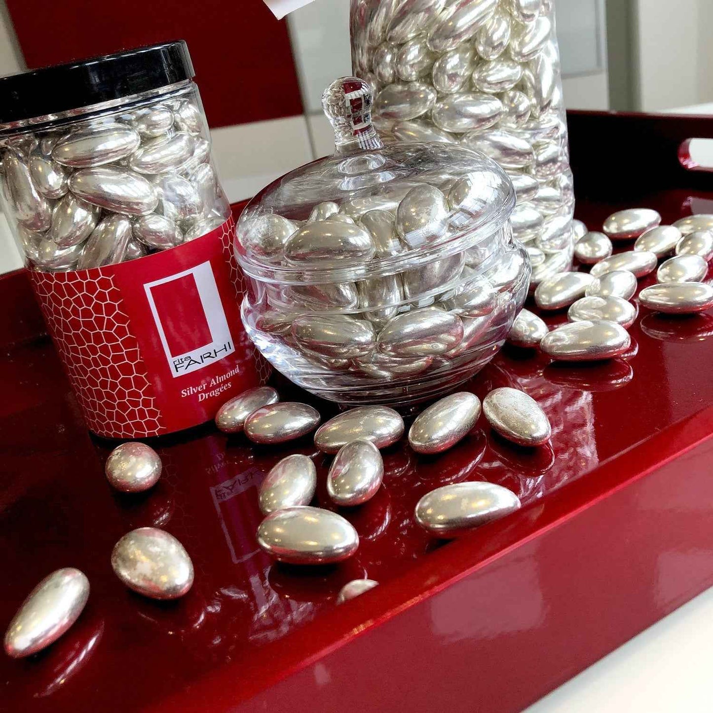 Silver Sugared Almonds, 500g-2