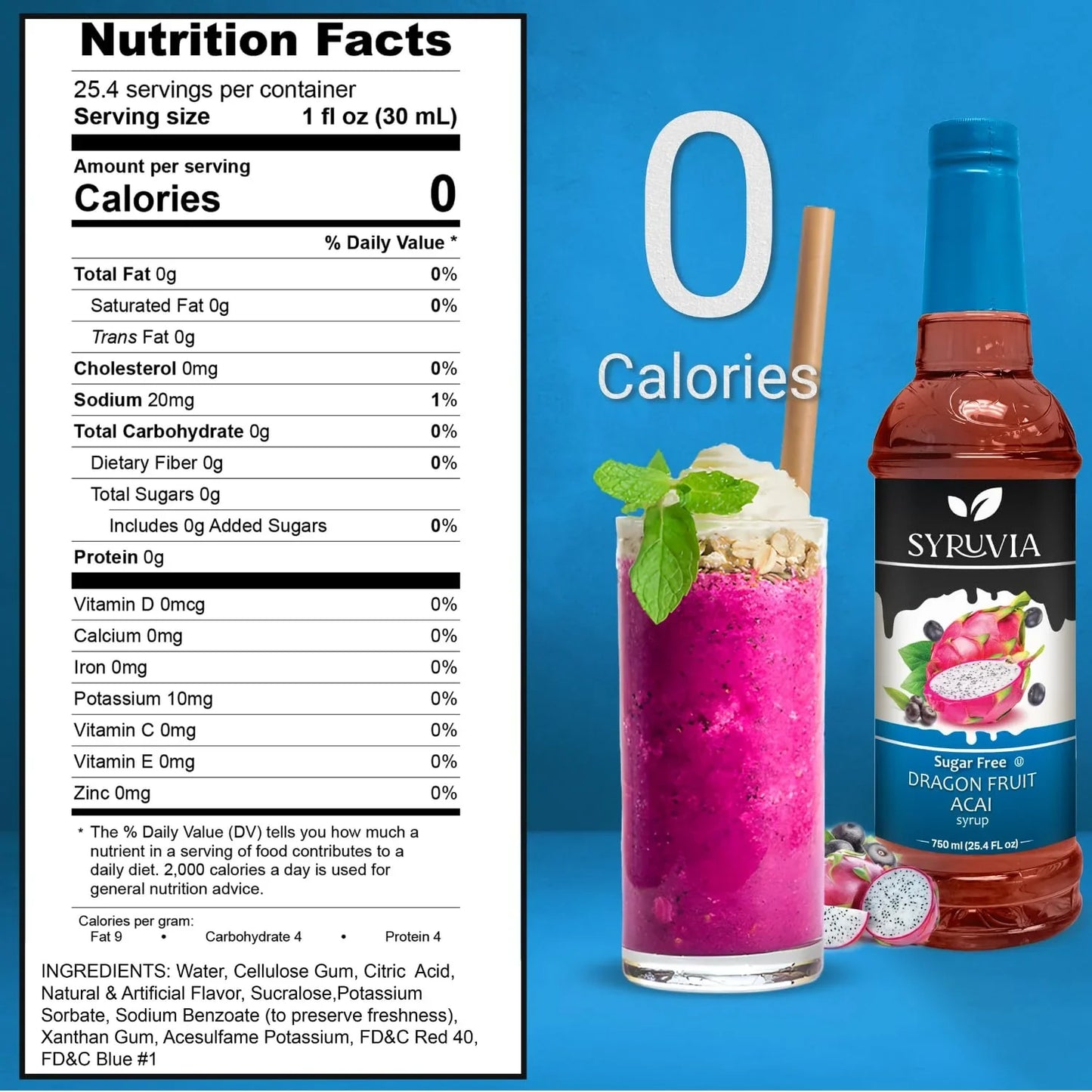 Sugar-Free Dragon Fruit Acai Syrup-2