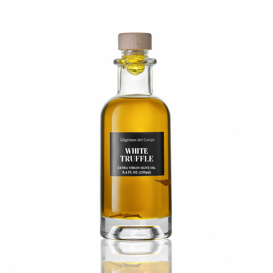 White Truffle Infused Extra Virgin Olive Oil – 250ml / 8.45 fl oz – Llàgrimes del Canigó-0