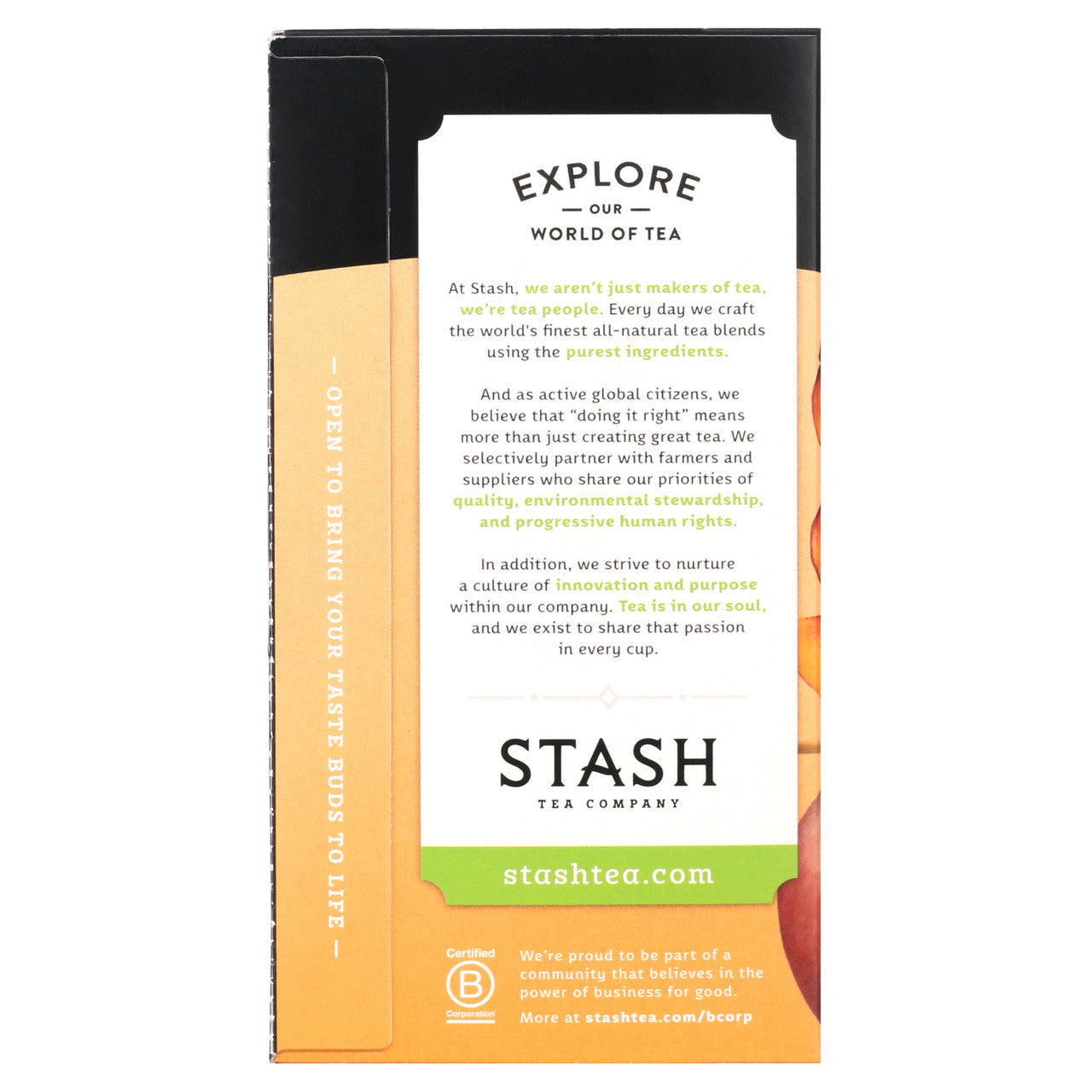 Stash Tea Ginger Peach Green Tea (6x18 Bag)-7