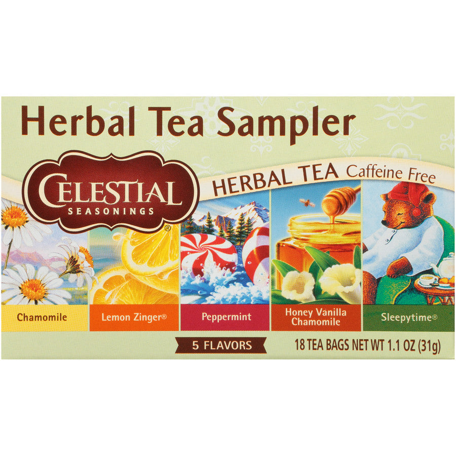 Celestial Seasonings Herbal Tea Sampler (6x18 Bag)-0